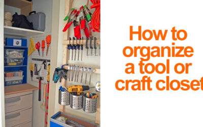 How to organize a small closet for tool storage