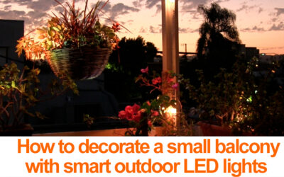 Decorating a small balcony w/ smart LED outdoor lighting