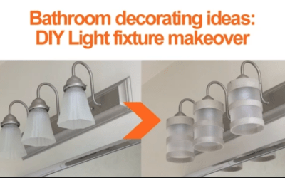 Bathroom Design Ideas: DIY lighting fixture makeover
