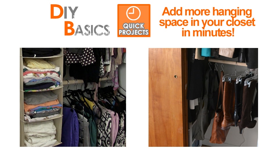 Easy way to maximize closet space