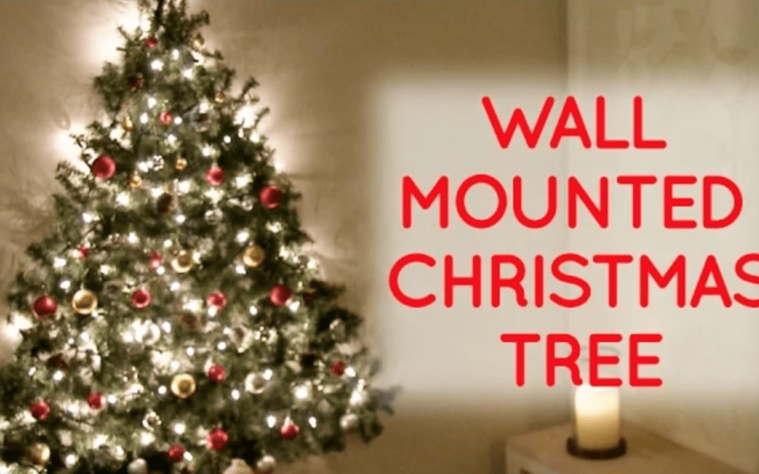 DIY wall mounted Christmas tree