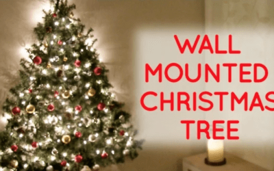 DIY wall mounted Christmas tree