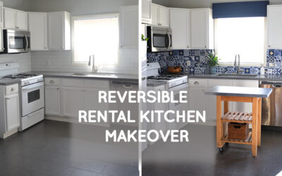 Reversible Rental kitchen remodel on a budget