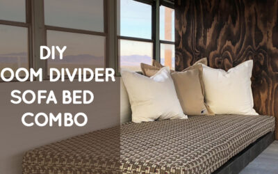 DIY room divider sofa bed combo