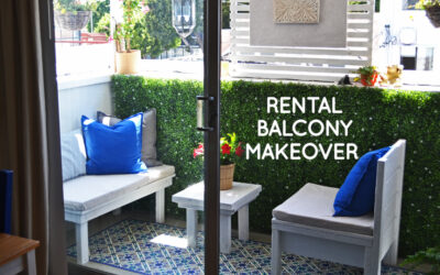 DIY LA balcony makeover