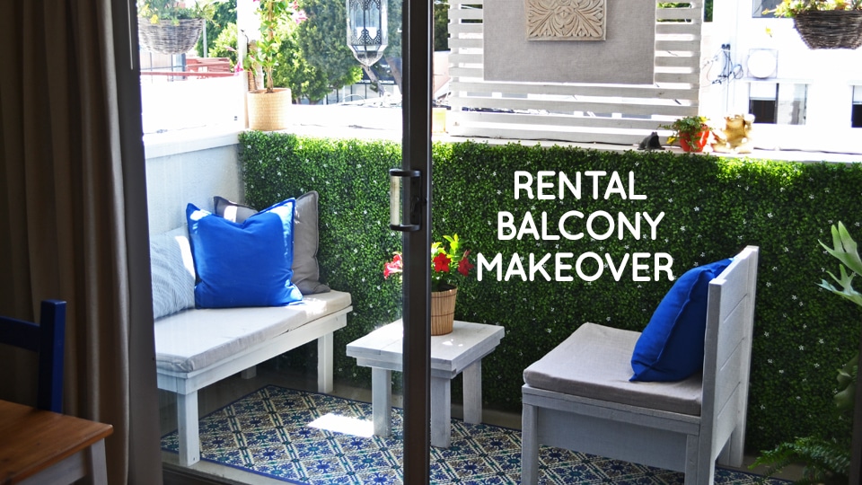 DIY LA balcony makeover