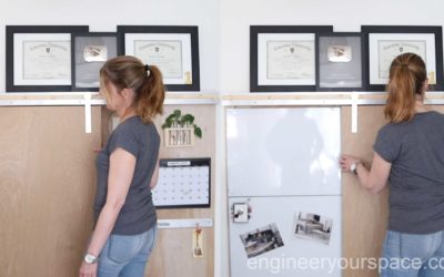 Home Office Ideas: Hidden Whiteboard with Barn Door