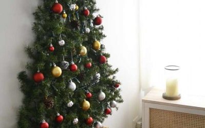 Christmas Tree on Wall – DIY and renter-friendly