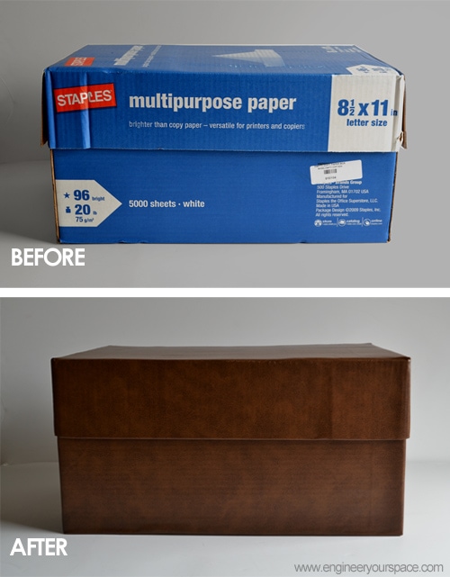Recycle paper boxes for stylish storage