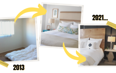 Small Bedroom ideas for renters – DIY Bedroom evolution
