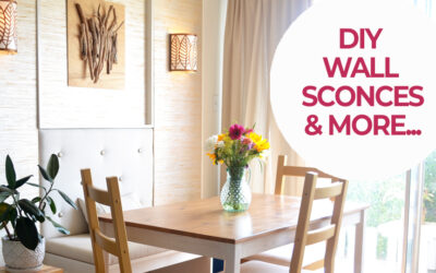 Dining Room mini makeover with DIY wall sconces