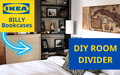 DIY Bookcase dividing wall – IKEA BILLY Bookcase Hack